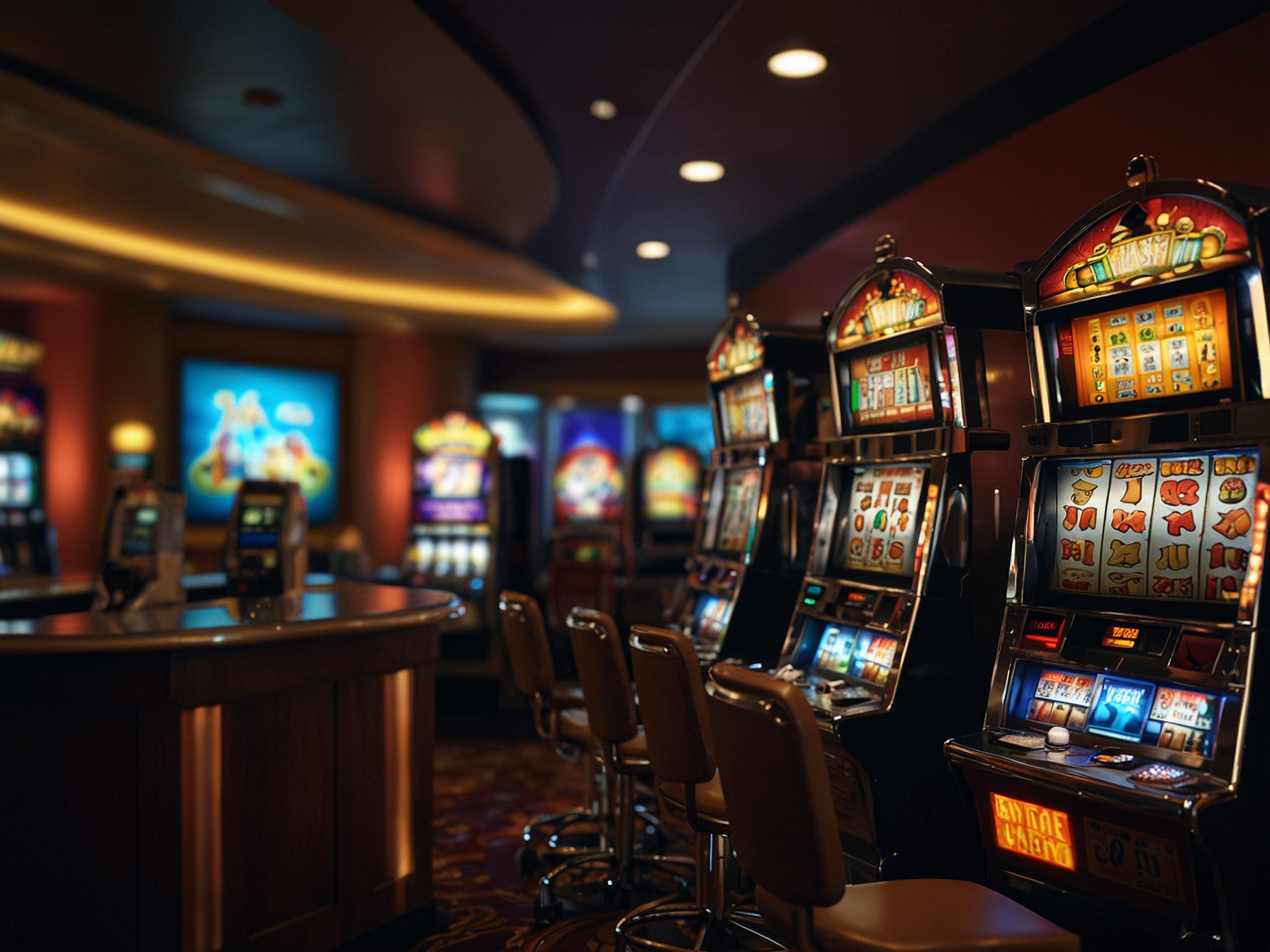 Slot machines area